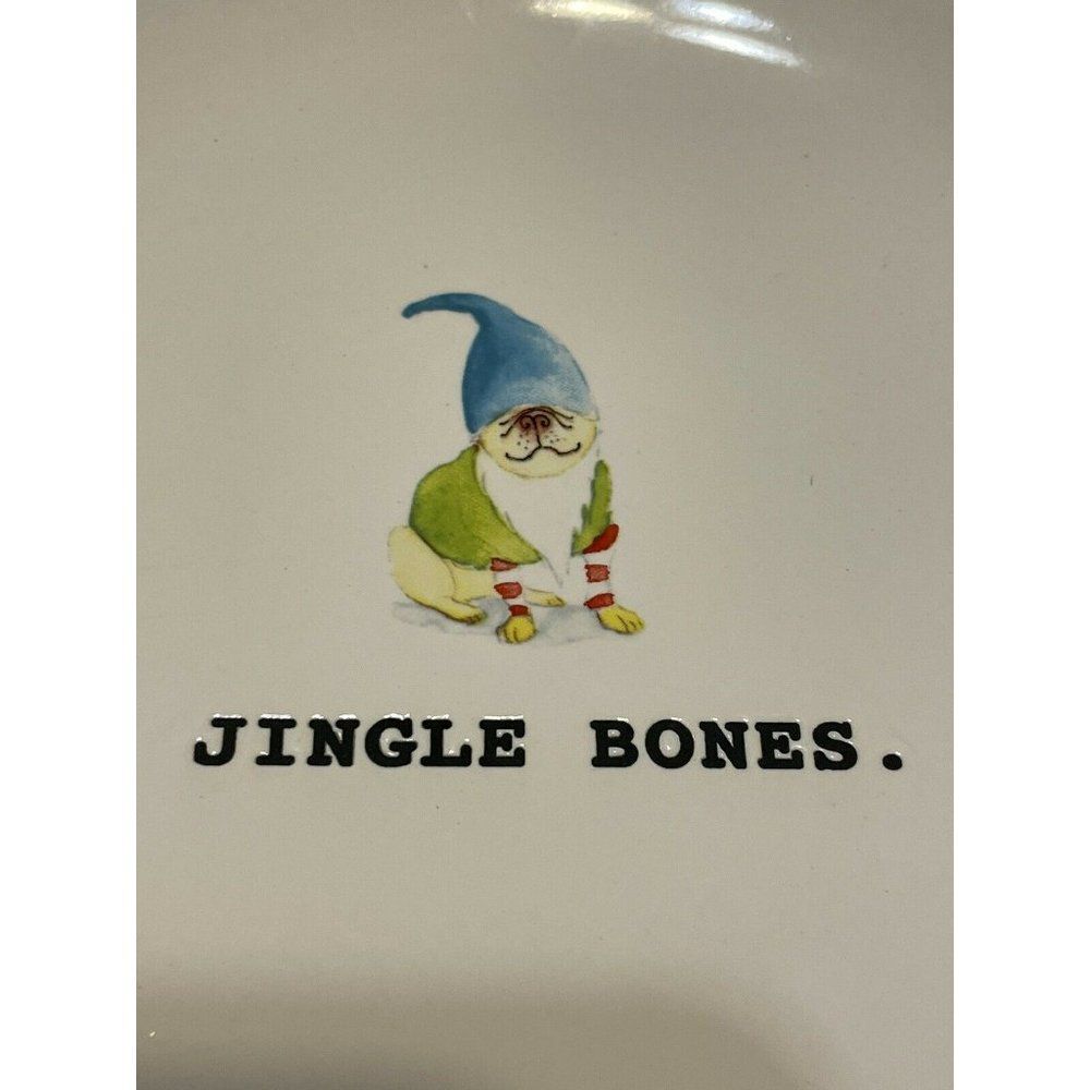 Rae Dunn ceramic Christmas Cookie Treat plate